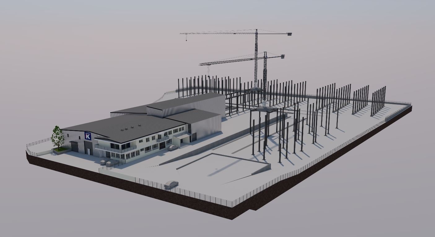 Abbruch und Neubau Werkhof mit Lagerplatz/ Chevroux 