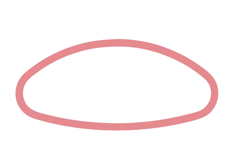 HRE - Halbkugel, abgerundet, innen bombiert 