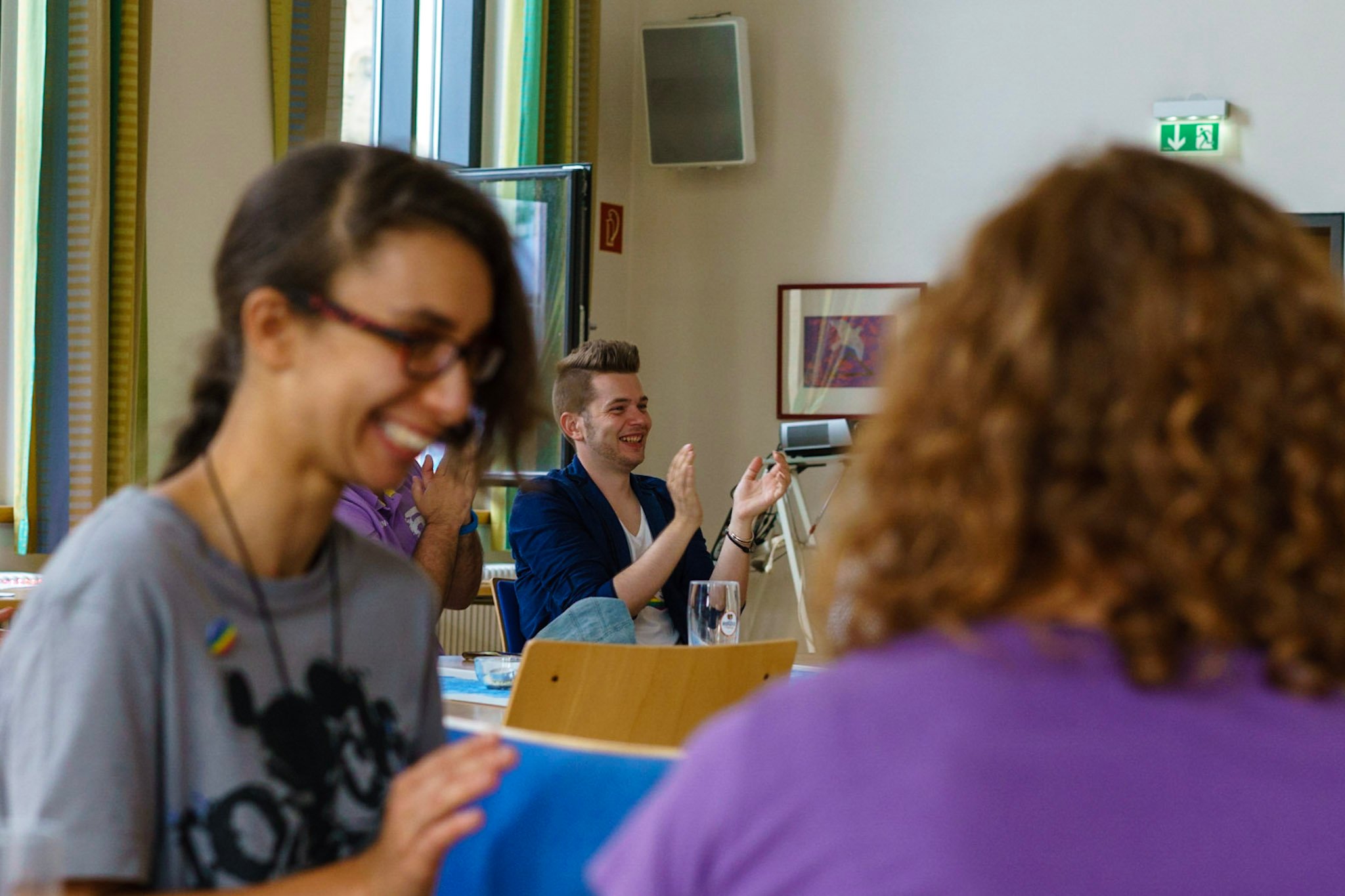 Emotionen auf der 10-Jahres-Feier