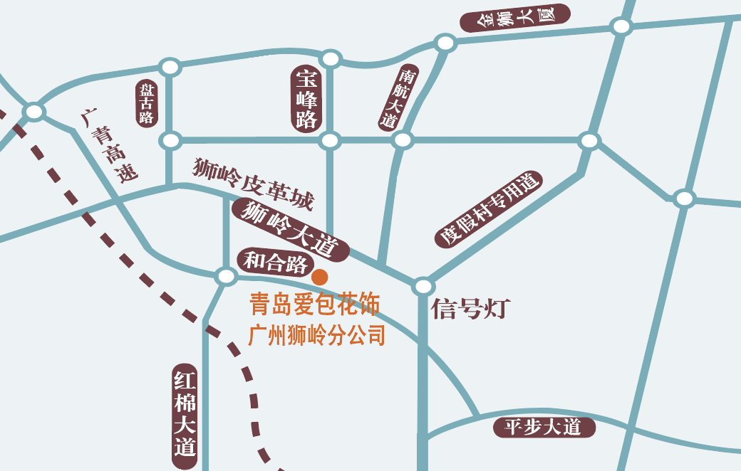 広州狮岭分公司　地図