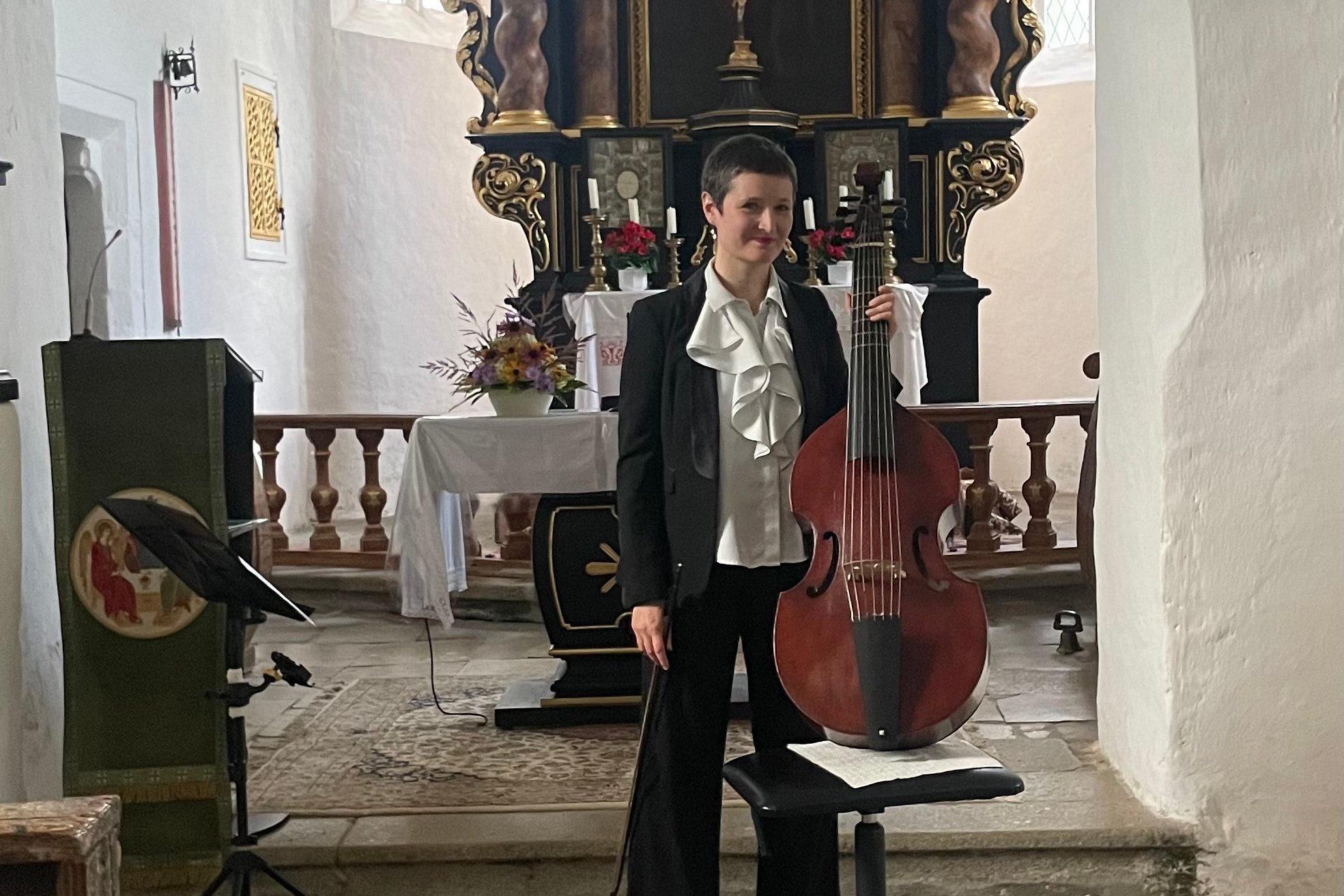 Giovanna Baviera in der Filialkirche Altenburg © privat