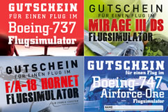 Flugsimulator Gutscheine
