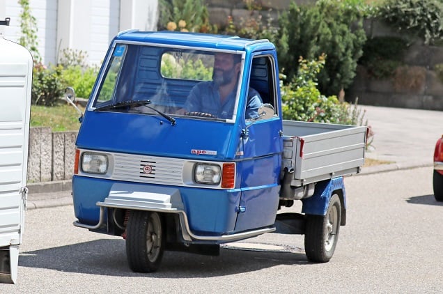Ausfahrt am 15. Ape-Treffen in Bergfelden