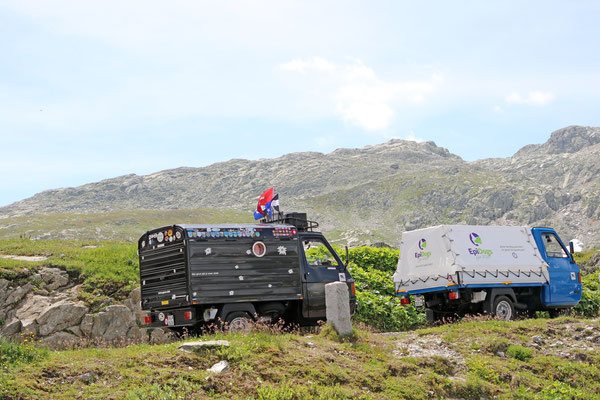 Die Drüradbrüedere auf dem Grimselpass
