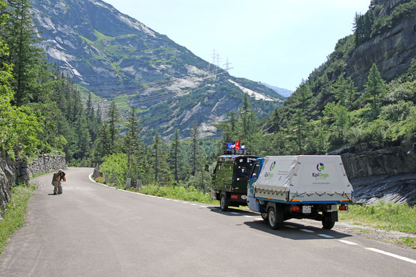 Die Drüradbrüedere auf dem Grimselpass