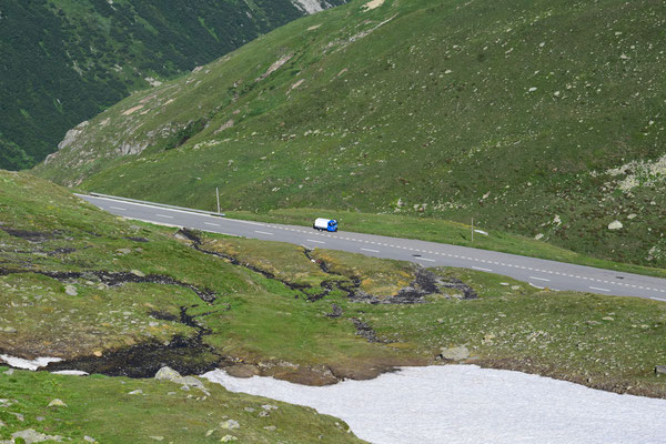 Die Drüradbrüedere sind unterwegs am Nufenenpass