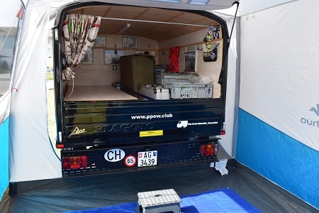 Anbauzelt für die Ape TM, Kasten