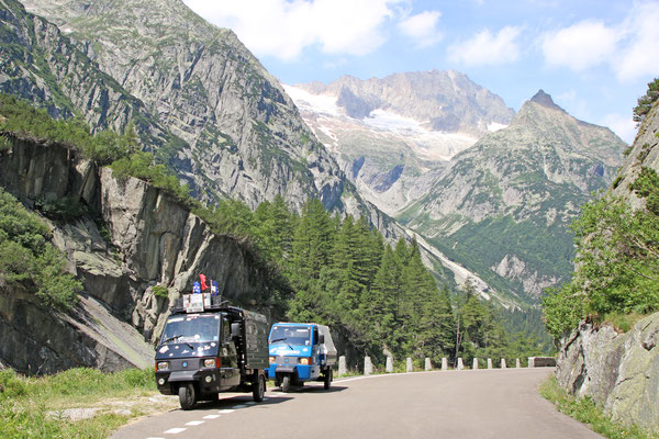 Die Drüradbrüedere auf dem Grimselpass