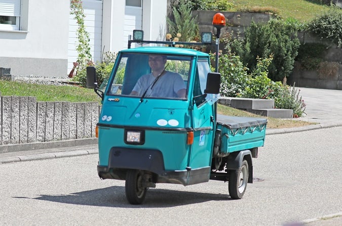 Ausfahrt am 15. Ape-Treffen in Bergfelden