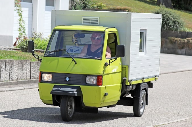 Ausfahrt am 15. Ape-Treffen in Bergfelden