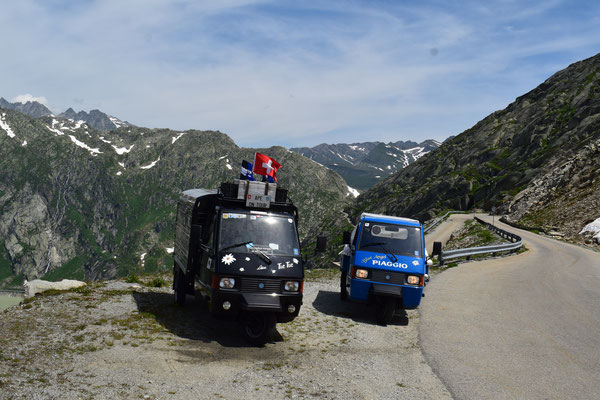 Die Drüradbrüedere auf dem Grimselpass