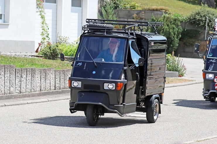 Ausfahrt am 15. Ape-Treffen in Bergfelden