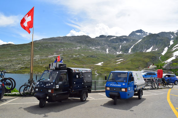 Die Drüradbrüedere sind unterwegs am Grimselpass