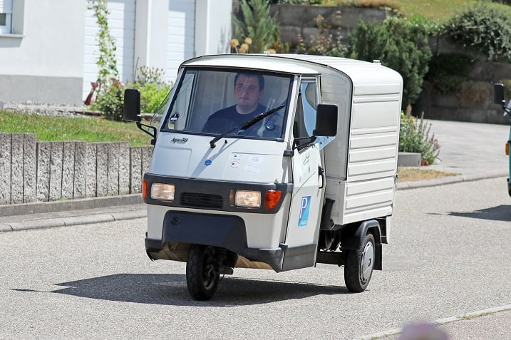 Ausfahrt am 15. Ape-Treffen in Bergfelden