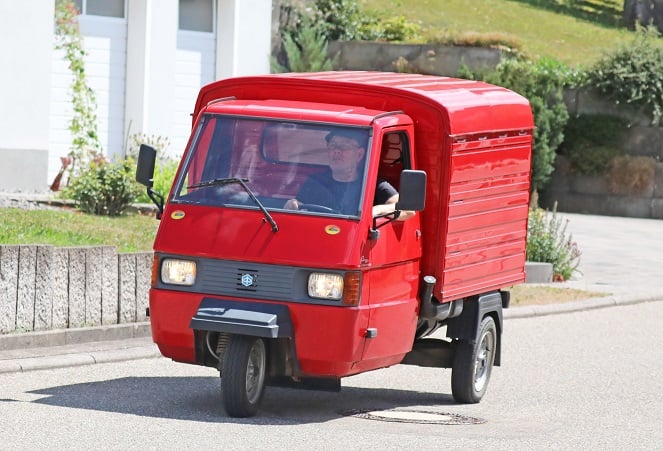 Ausfahrt am 15. Ape-Treffen in Bergfelden