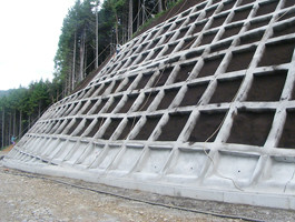 金城弥栄線第2工区法面工事