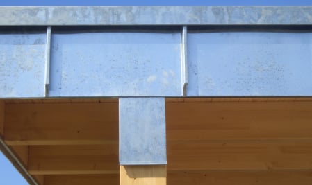 Stehfalz Zink Dachrand