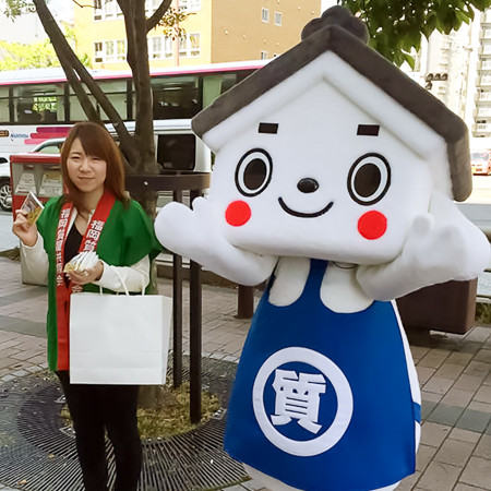 博多の地に降り立った「しちまる」だよ！九州初上陸だったんだ！