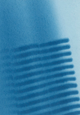 Lichtsieb 2009 | Cyanotypie, Papierformat 12 x 17.2 cm 