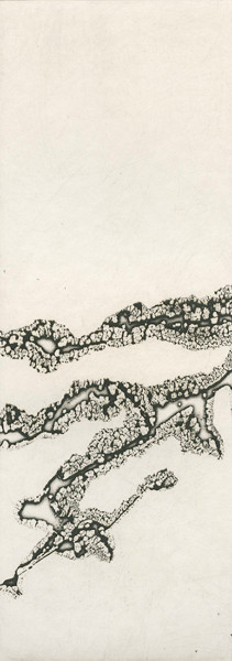 Formen Funde 2003/2004 | Aussprengtechnik, Kupferplattenformat 8 x 21,5 cm, Blattgrösse 23 x 38 cm, Zerkall Bütten, 250 g/m2