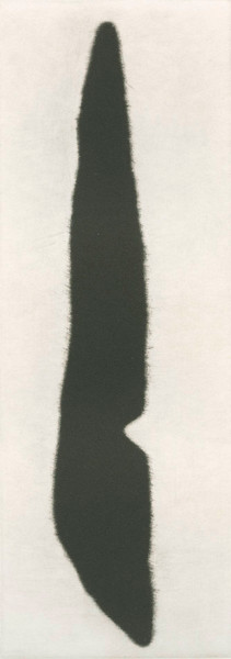 Formen Funde 2003/2004 | Mezzotinto, Kupferplattenformat 8 x 21,5 cm, Blattgrösse 23 x 38 cm, Zerkall Bütten, 250 g/m2