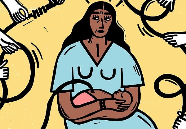 Zwang unter der Geburt