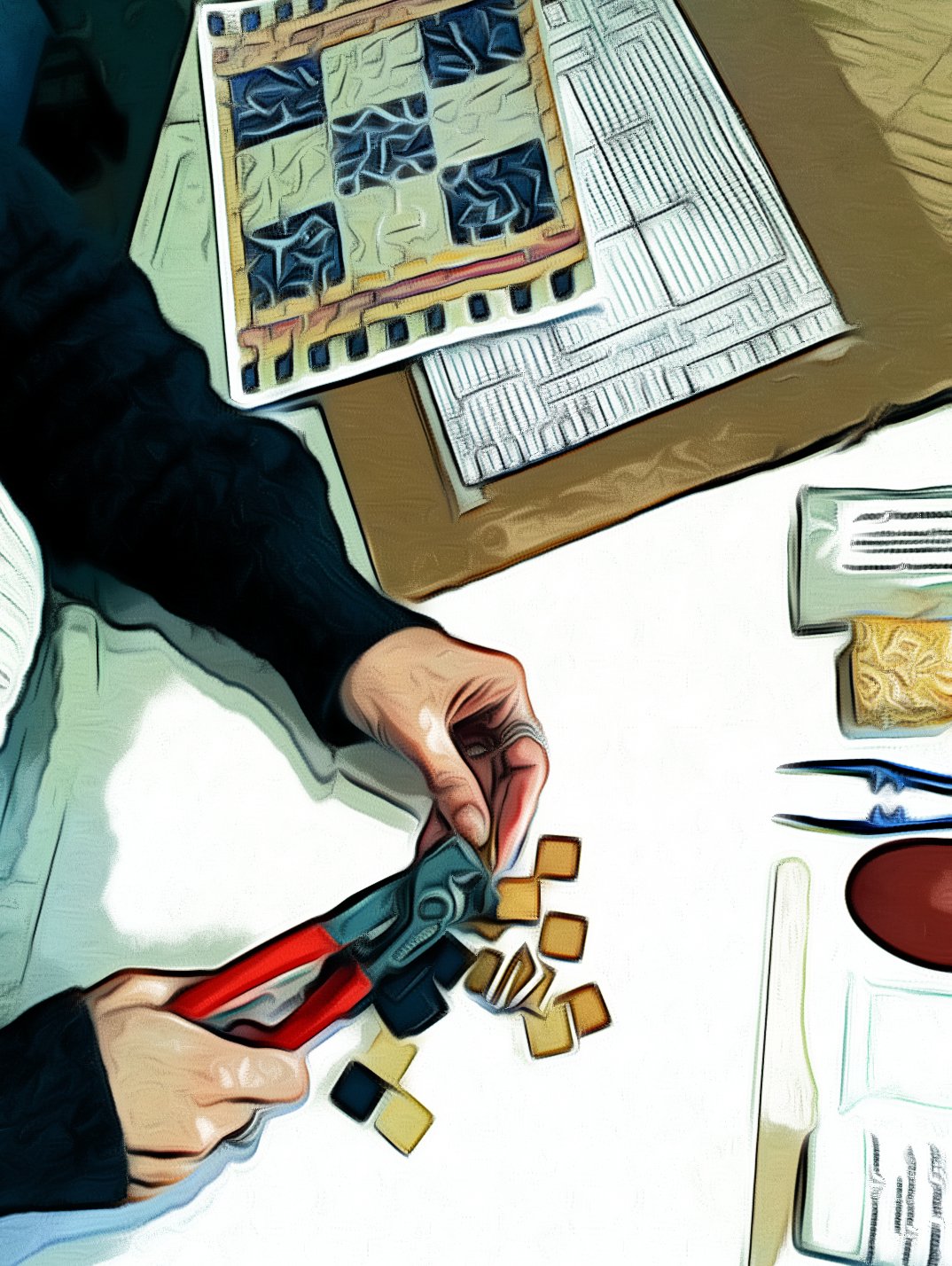 la coupe des mosaïques