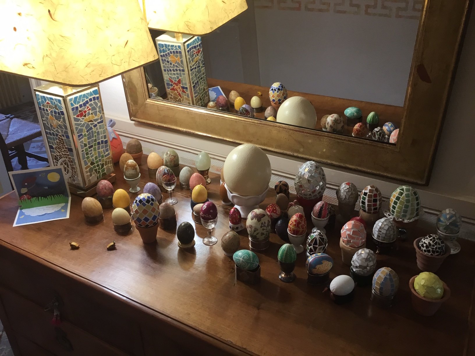 ça fait vraiment joli tous ces œufs!