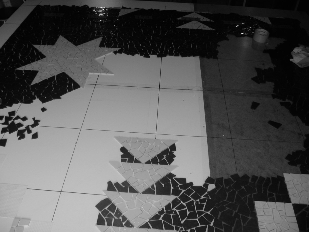 mosaïque de sol, 5x5 grès cérame casson 5x5,