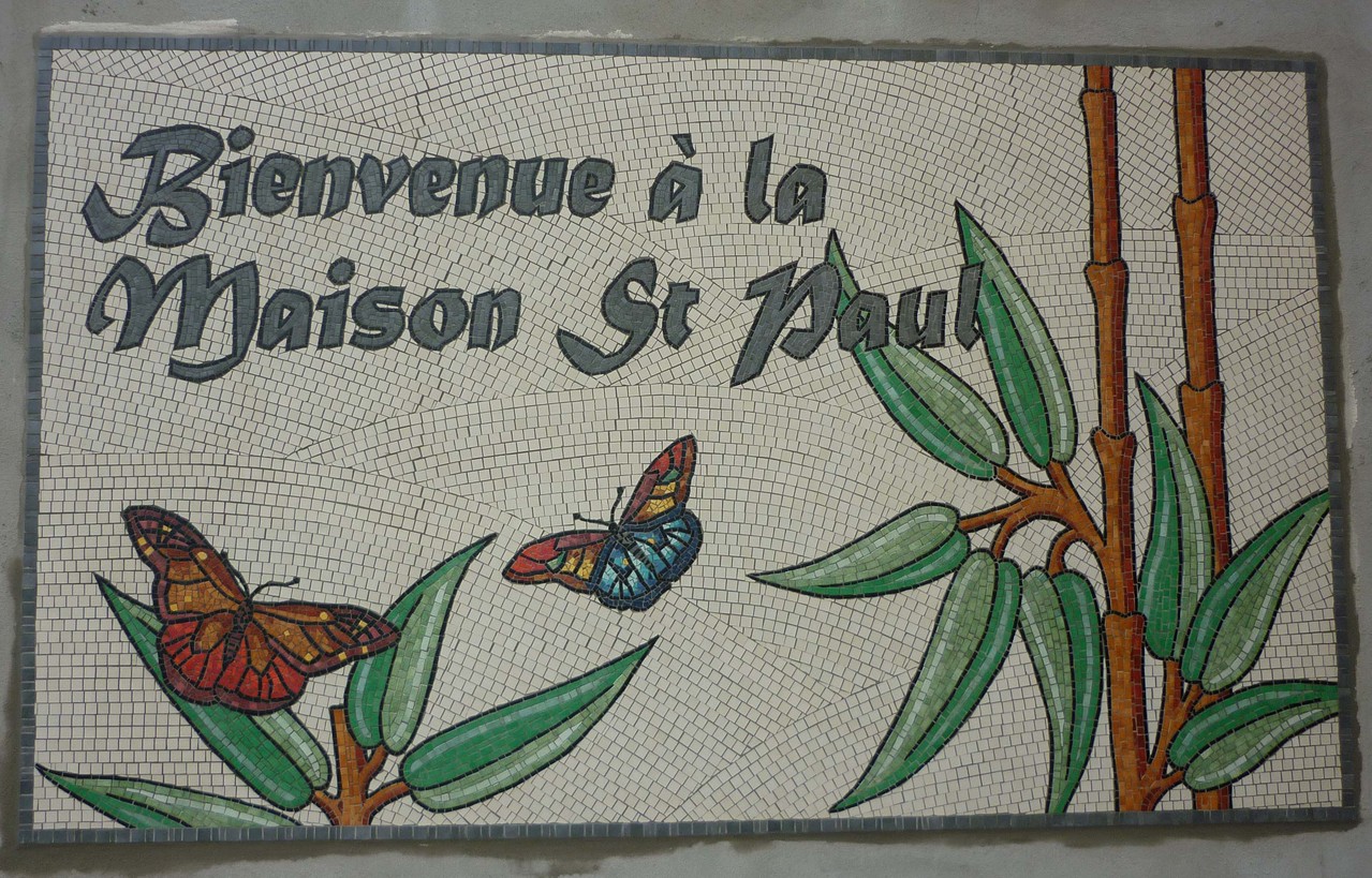 le travail fini, la mosaïque en entier