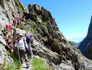 sur des sentiers de montagne