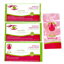 Gutschein zur Entspannung von Augen, Körper, Seele und Geist durch Augentraining, Augen-Cranio und Canio-Sacral by anmut.at