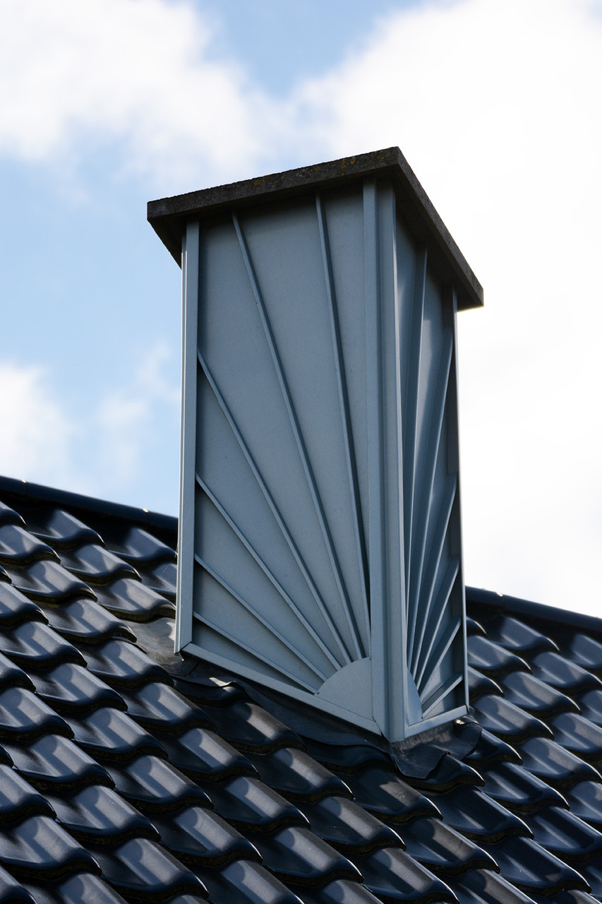 Schornsteinverkleidung aus beschichteten Aluminium