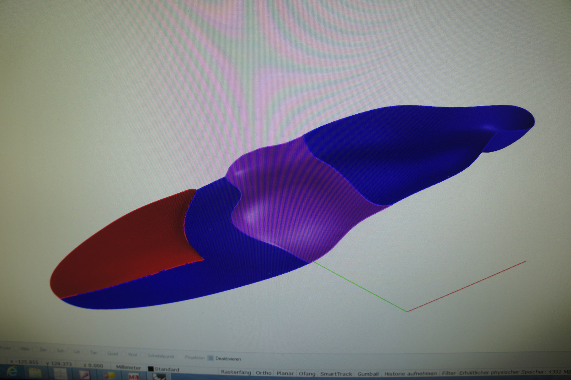 CAD Modell Sensomotorische Einlage