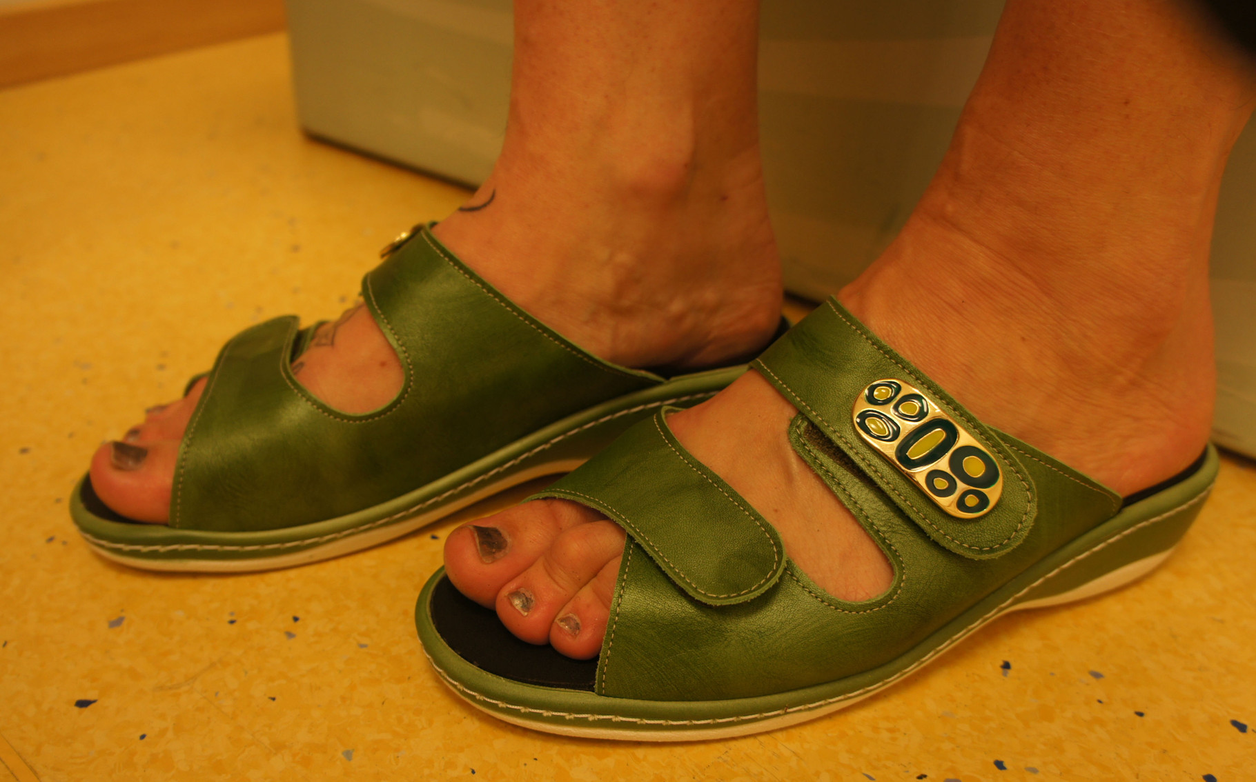 Fuß mit orthopädischer Maßeinlage