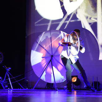 Luc Moka  créaion En Roue libre