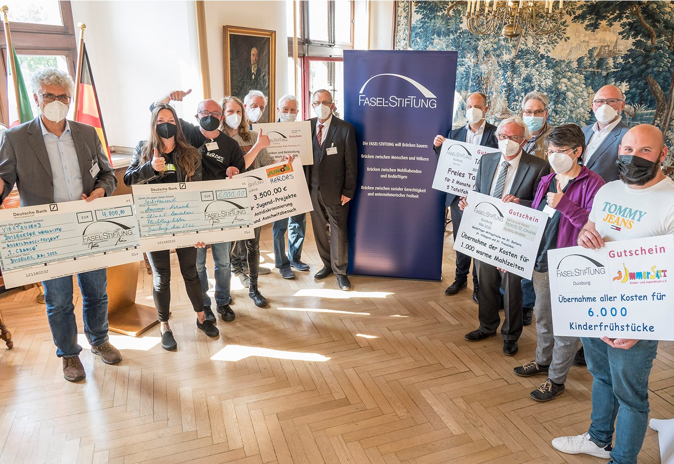 FASEL-Stiftung unterstützt  Duisburger Werkkiste und Hamborner Pfarrei St. Johann