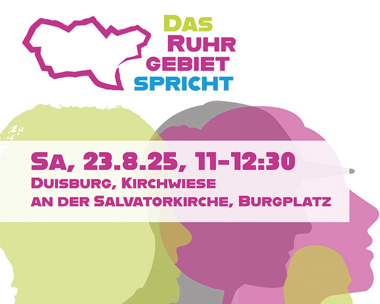 Das Ruhrgebiet spricht - am 23.08. auch in Duisburg