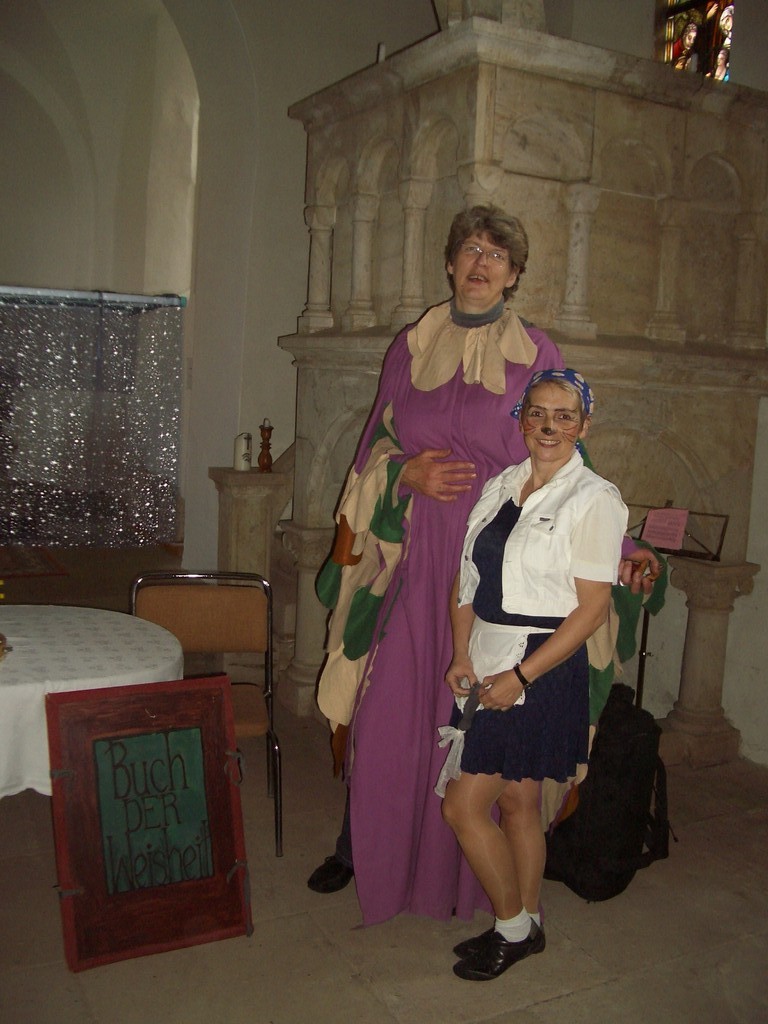 "Eule und Maus" als Leitfiguren beim Kinder - und Familientag in Zscheiplitz