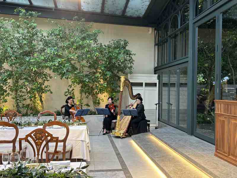 披露宴：ハープトリオ