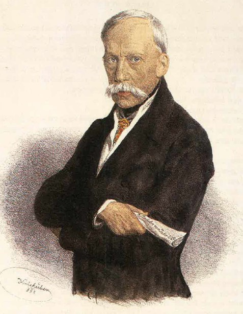 Bild 1: Erzherzog Johann. Farblithographie von Josef Kriehuber, 1859. Original in der Universitätsbibliothek der Montanuniversität. Inv.Nr.: 111674. Foto Wilke Leoben