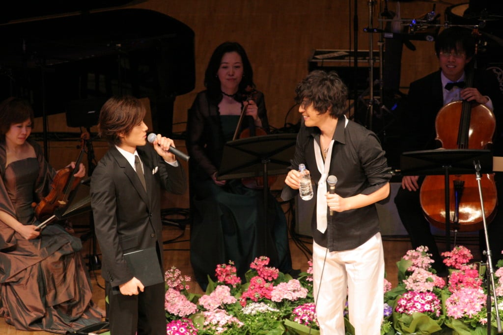 司会の金　景太さんとの愉快なトーク（笑）