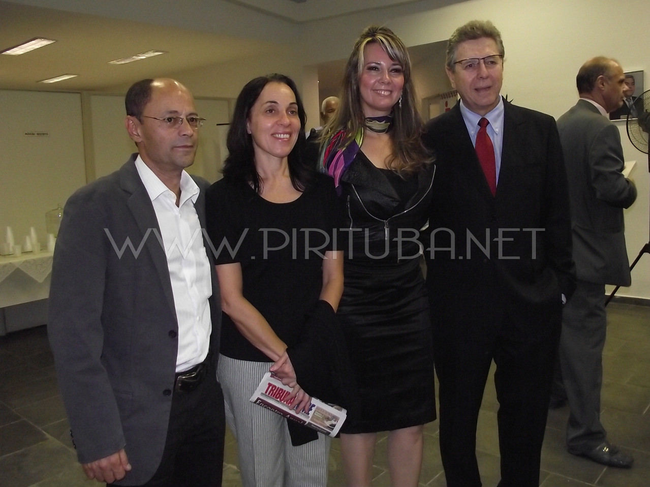 O subprefeito de Pirituba-Jaraguá, Carlos Eduardo, a vice-prefeita Nádia Campeão, Elizabeth Dutra e o secretário do trabalho Eliseu Gabriel