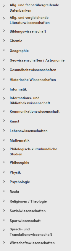 Screenshot Datenbankservice