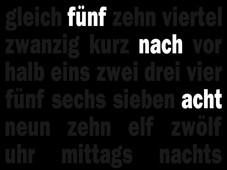 app die uhr die zeit schreibt