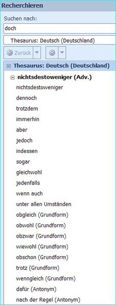 thesaurus, sysnonyme finden, synonyme suchen