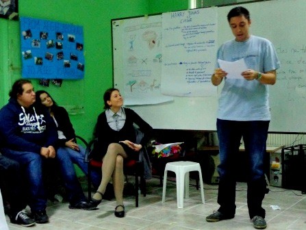 Presentation about outcomes of case studies on social entrepreneurship.  