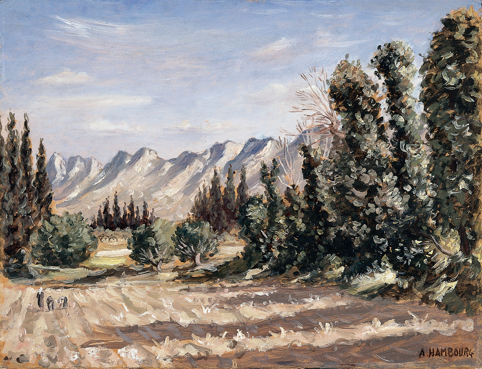 «Eté 42 à Saint-Rémy-de-Provence» 1942, 27cmx35cm, SR2