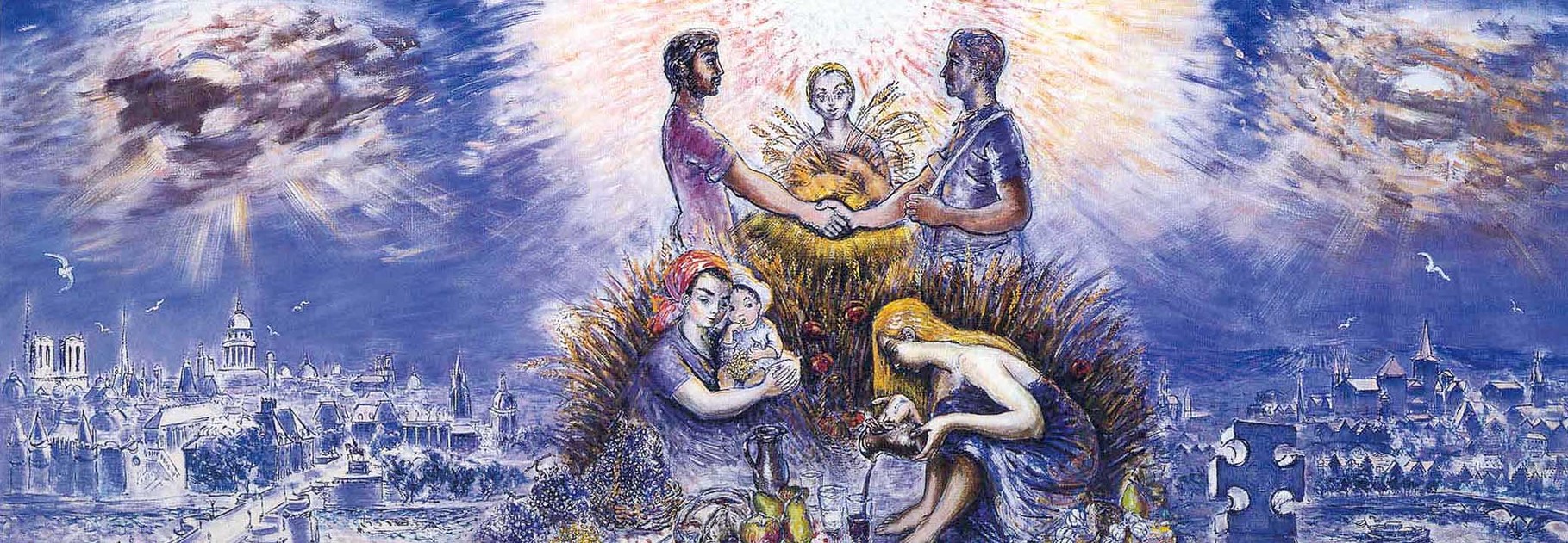 "La Paix, Paris, Trèves" 1972, 205x590cm, DEC24