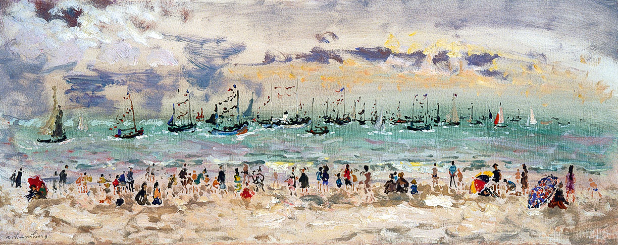Fête de la mer à Trouville 1965 40x100cm BEF10r